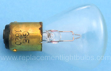 GE 1620 6.2V BA15d RP11 Special Service Replacement Light Bulb