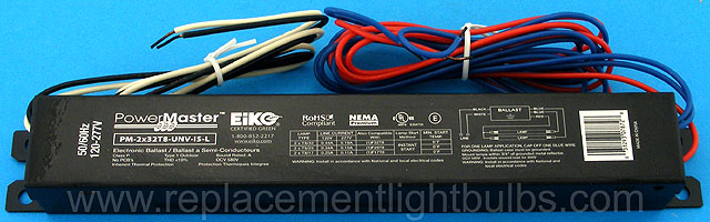 Eiko PM-2x32T8-UNV-IS-L 120-277V 2x F32T8 F25T8 F17T8 Fluorescent Lamp Ballast
