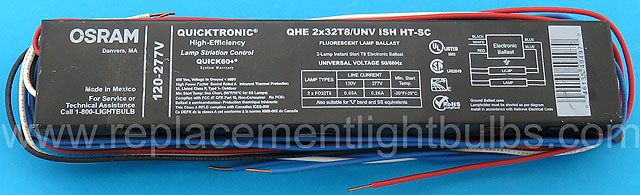 Osram QHE 2x32T8/UNV ISH HT-SC 120-277V 2x FO32T8 F32T8 Fluorescent Lamp Ballast