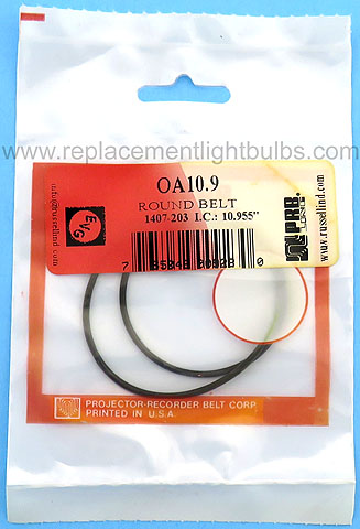 PRB OA10.9 10.955 Inch IC .071 Inch Thick Round Rubber Replacement Projector Belt