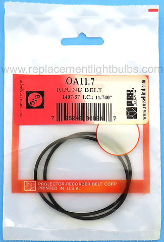 PRB OA11.7 11.74 Inch IC .068 Inch Thick Round Rubber Replacement Projector Belt
