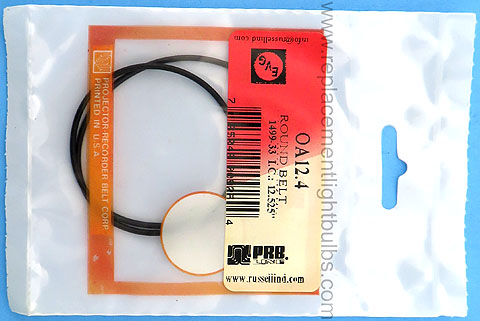 PRB OA12.4 12.5 Inch IC .07 Inch Thick Round Rubber Replacement Projector Belt