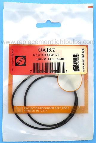 PRB OA13.2 13.31 Inch IC .0685 Inch Thick Round Rubber Replacement Projector Belt