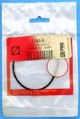 PRB OA6.6 6.638 Inch IC .064 Inch Thick Round Rubber Replacement Projector Belt