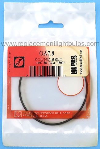 PRB OA7.8 7.8 Inch IC .064 Inch Thick Round Rubber Replacement Projector Belt