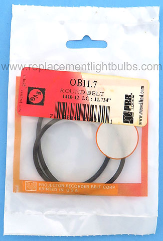 PRB OB11.7 11.7 Inch IC .1 Inch Thick Round Rubber Replacement Projector Belt