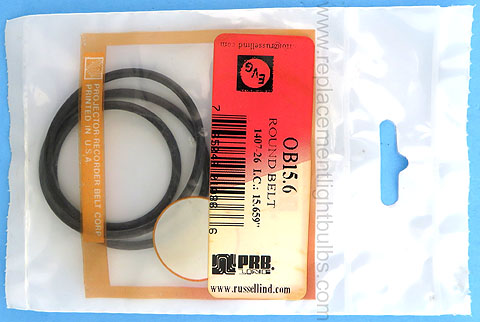 PRB OB15.6 15.6 Inch IC .1 Inch Thick Round Rubber Replacement Projector Belt