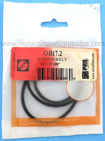 PRB OB17.2 17.2 Inch IC .11 Inch Thick Round Rubber Replacement Projector Belt