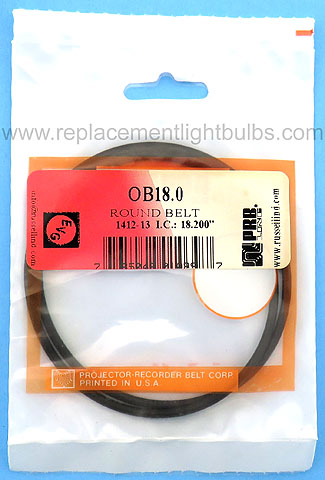 PRB OB18.0 18.2 Inch IC .1 Inch Thick Round Rubber Replacement Projector Belt