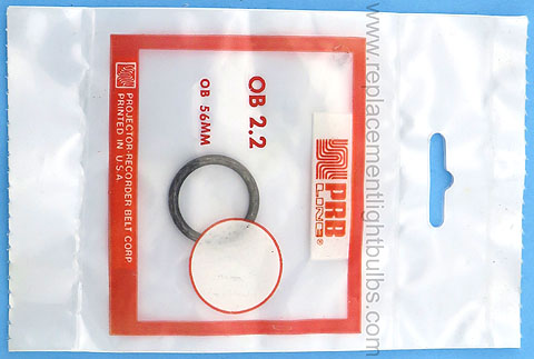 PRB OB2.2 2.2 Inch IC .1 Inch Thick Round Rubber Replacement Projector Belt