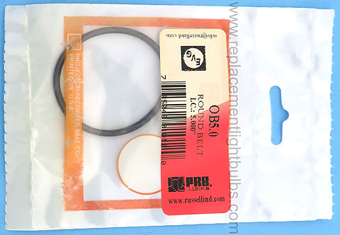 PRB OB5.0 5 Inch IC .1 Inch Thick Round Rubber Replacement Projector Belt