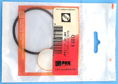 PRB OB5.8 5.849 Inch IC .1 Inch Thick Round Rubber Replacement Projector Belt