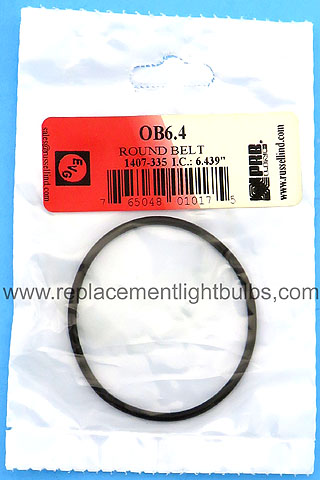 PRB OB6.4 6.4 Inch IC .1 Inch Thick Round Rubber Replacement Projector Belt