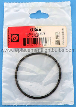 PRB OB6.6 6.6 Inch IC .1 Inch Thick Round Rubber Replacement Projector Belt