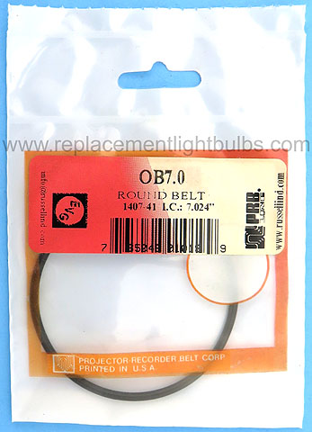 PRB OB7.0 7.0 Inch IC .1 Inch Thick Round Rubber Replacement Projector Belt