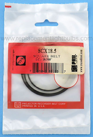 PRB SCX18.5 18.5 Inch IC .0535 Inch Wide Square Rubber Replacement Projector Belt