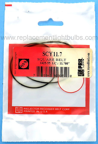 PRB SCY11.7 11.7 Inch IC .039 Inch Thick Square Rubber Replacement Projector Belt