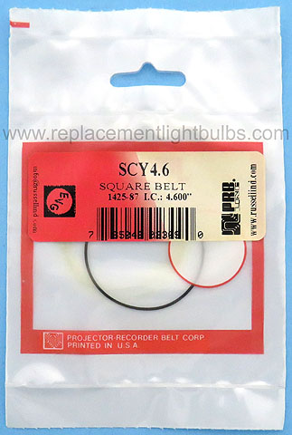 PRB SCY4.6 4.6 Inch IC .0315 Inch Thick Square Rubber Replacement Projector Belt