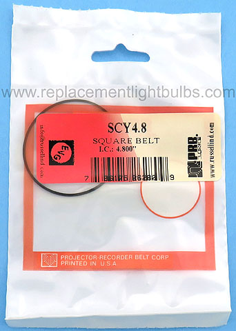 PRB SCY4.8 4.8 Inch IC .0355 Inch Thick Square Rubber Replacement Projector Belt