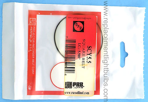 PRB SCY5.5 5.5 Inch IC .033 Inch Thick Square Rubber Replacement Projector Belt
