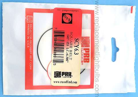 PRB SCY6.3 6.3 Inch IC .0265 Inch Thick Square Rubber Replacement Projector Belt