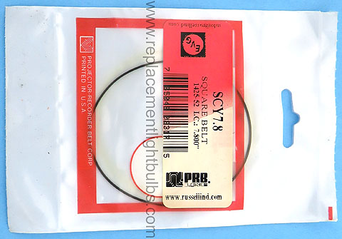 PRB SCY7.8 7.8 Inch IC .031 Inch Thick Square Rubber Replacement Projector Belt