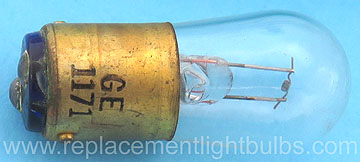 GE 1171 12.8V 1.35A 15CP BA15d S-6 Light Bulb