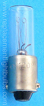 120MB/6 120V 6W Miniature Bayonet Light Bulb, Replacement Lamp