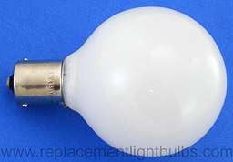 20-99W 12V 13W White Globe, BA15s Single Contact Bayonet, Replacement Light Bulb