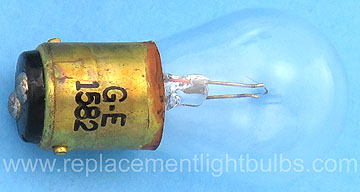 GE 1582 4V 1A 4W BA15d S-8 Hand Lantern Light Bulb Replacement Lamp