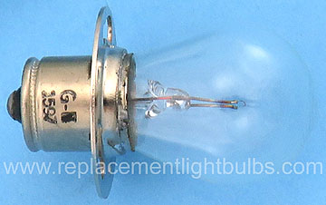 GE 1597 5V .6A 3W S-8 P30s Hand Lantern Light Bulb
