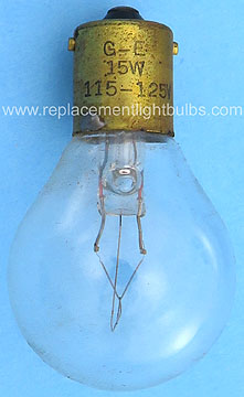 GE G-E 15S11SC 15W 115-125V Light Bulb
