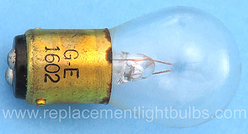 1602 1.3V .5A BA15d S-8 Clear Marine Light Bulb Replacement Lamp
