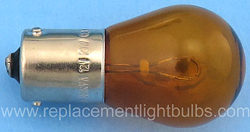 Wagner 17638NA 17638 Natural Amber P21W 12V 21W BAU15S Offset Pins Light Bulb