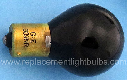 GE 309NR 309 Natural Red 28V BA15d Aircraft Replacement Light Bulb