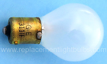 GE 311IF 311 Inside Frosted 28V 50CP Aircraft Replacement Light Bulb