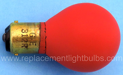 GE 312R 312 Red 28V Aircraft Replacement Light Bulb