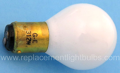 GE 312W 312 White 28V Aircraft Replacement Light Bulb
