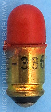GE 336R 336 Red 14V .08A Midget Grooved Light Bulb