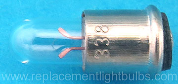 338 2.7V .06A .04CP Midget Flanged Light Bulb Replacement Lamp