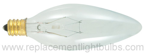 40CTC/HV 220V 40W B10 Clear Glass E12 Base Lamp, Replacement Light Bulb