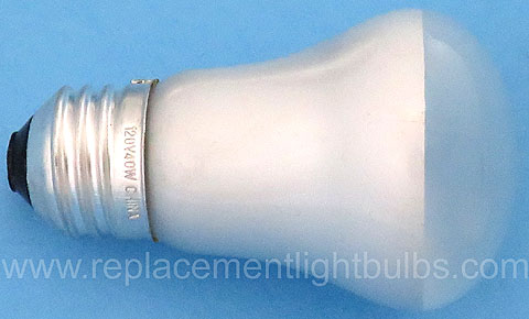 Bulbrite 40R16-120V 40W 120V E26 Medium Screw R16 Reflector Flood Light Bulb, Replacement Lamp