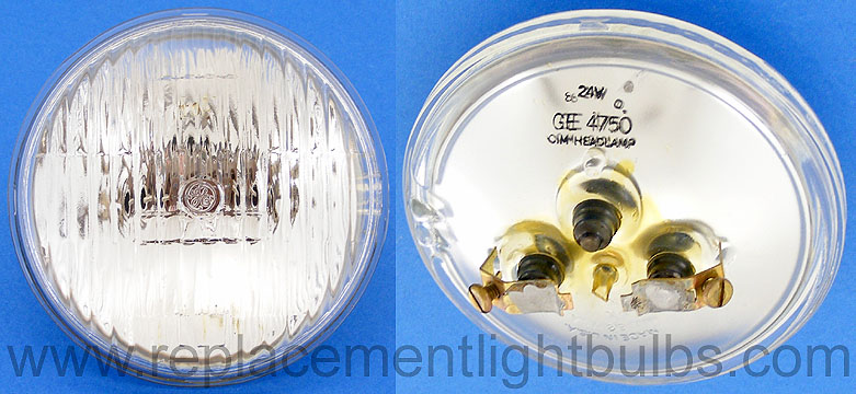 GE 4750 24V 60W CIM Headlamp Sealed Beam Light Bulb Replacement Lamp