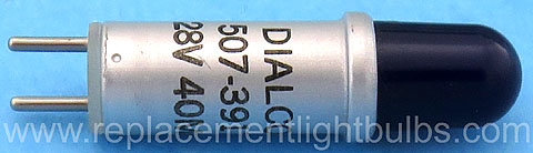 Dialco 507-3917-0974-600 Blue 28V 40mA Pilot Light Bulb