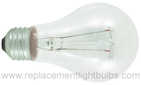 Bulbrite 130V 60W E26 A19 Clear Lamp, Replacement Light Bulb
