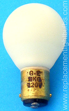 GE BKG 120V White Glass Light Bulb Replacement Lamp