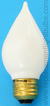 Duro-Lite 4925 40W 120-125V ST15 White Glass E26 Medium Screw Base Light Bulb
