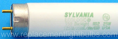 Sylvania F25T8/350BL/18in/ECO 25W 350 Blacklight Ecologic Fluorescent Lamp Light Bulb