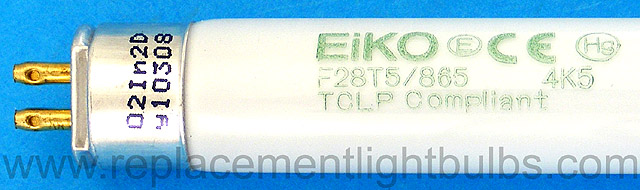 Eiko F28T5/865 28W 6500K Daylight Fluorescent Lamp, Light Bulb