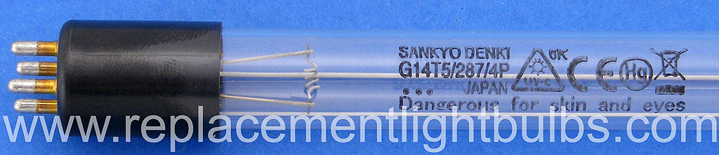 Sankyo Denki G14T5/287/4P Germicidal UV-C Fluorescent Lamp